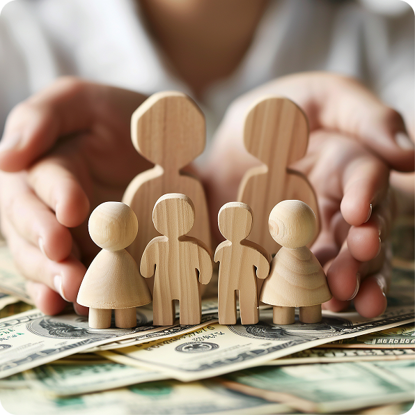 Lawyer reviewing financial factors that influence child support amounts.